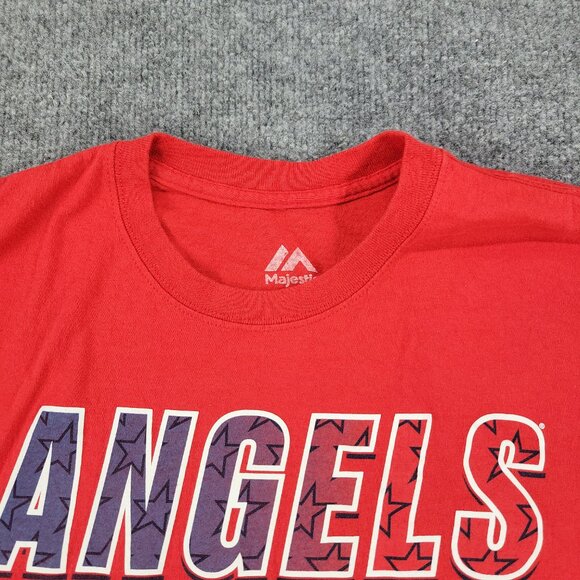 Anaheim Angels Shirt Men 2XL Red MLB Baseball Logo Crew Neck Short Sleeve Adult - Picture 3 of 13
